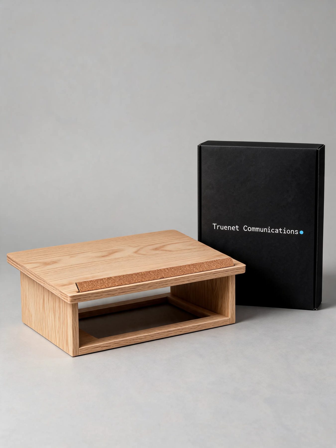 White Oak Laptop Riser
