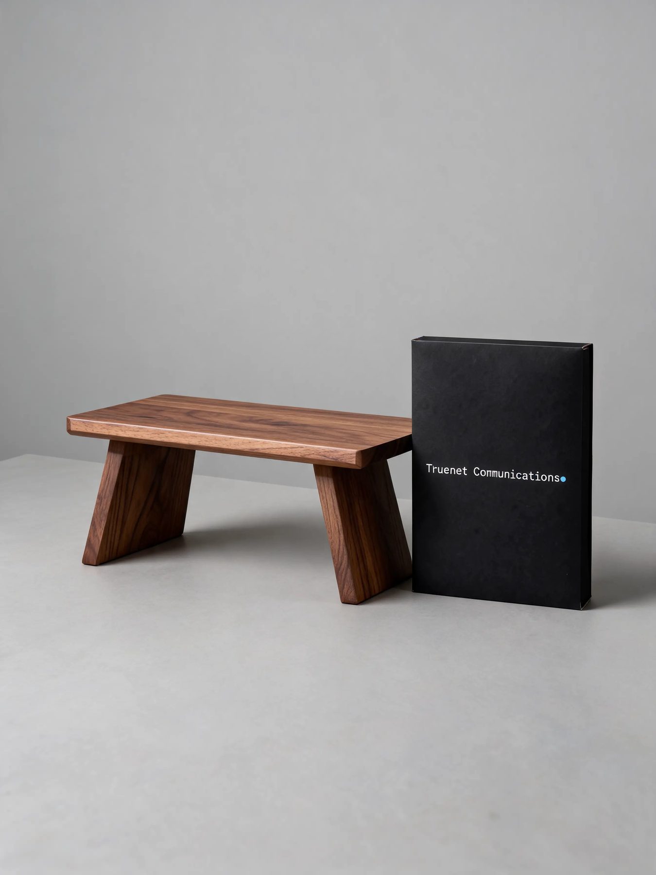 Solid Walnut Desk Shelf